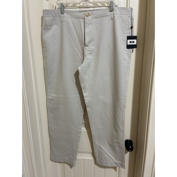 NWT Joseph Abboud Chino Beige Khaki Pants Men's Size 40x30 Flat Front - Picture 1 of 2